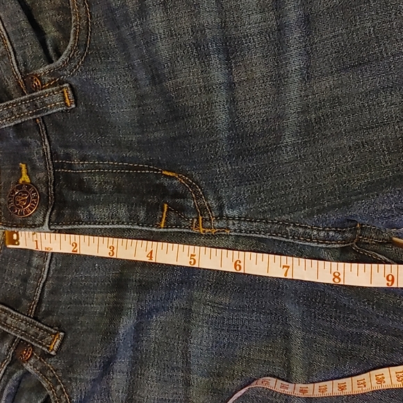Rock & Republic Boot Cut Jeans Kasandra Rose Gold Stud Size 8 - Picture 10 of 12